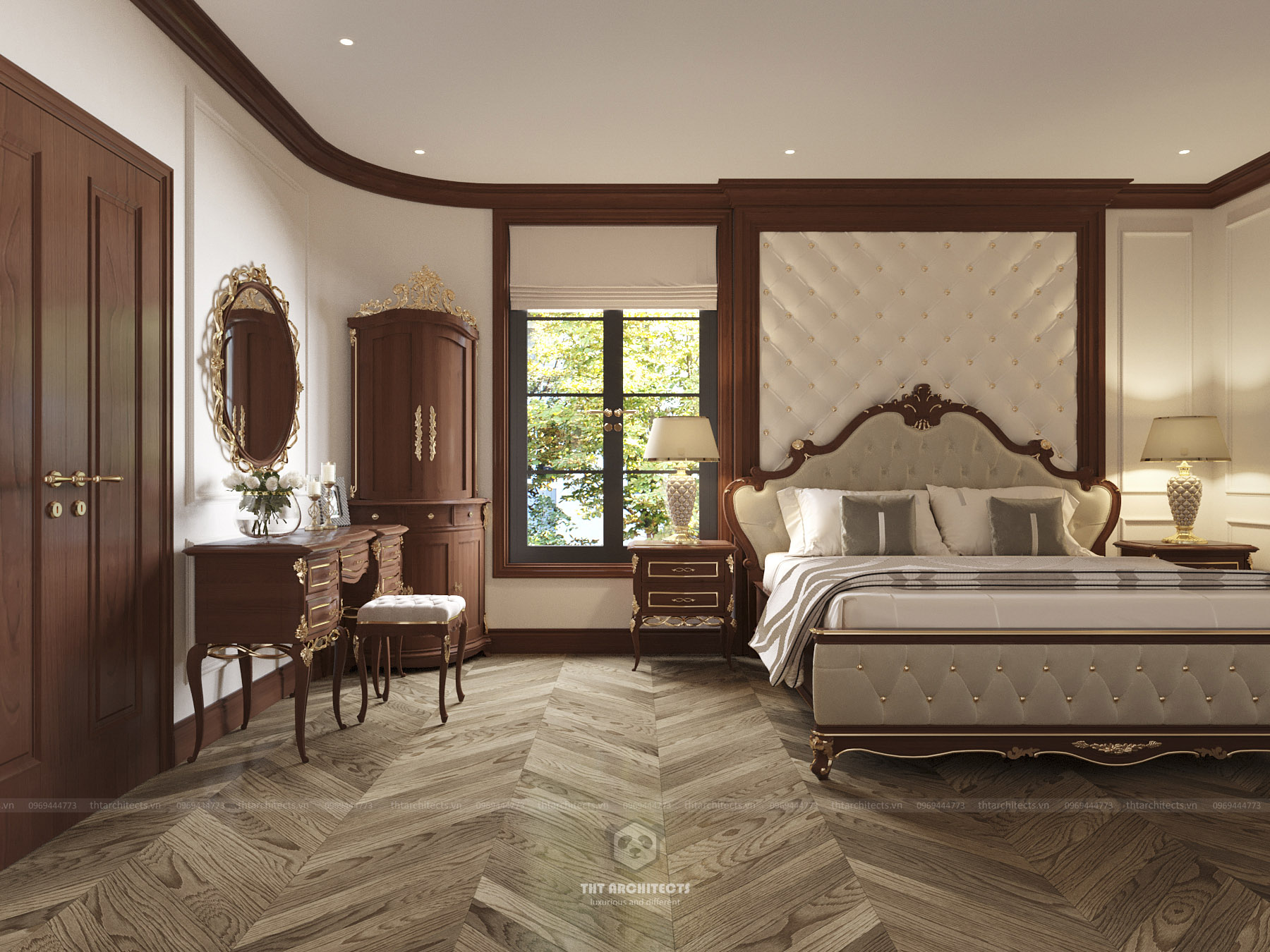 tht architects - Nhà phố cộng hòa - phòng ngủ master 01